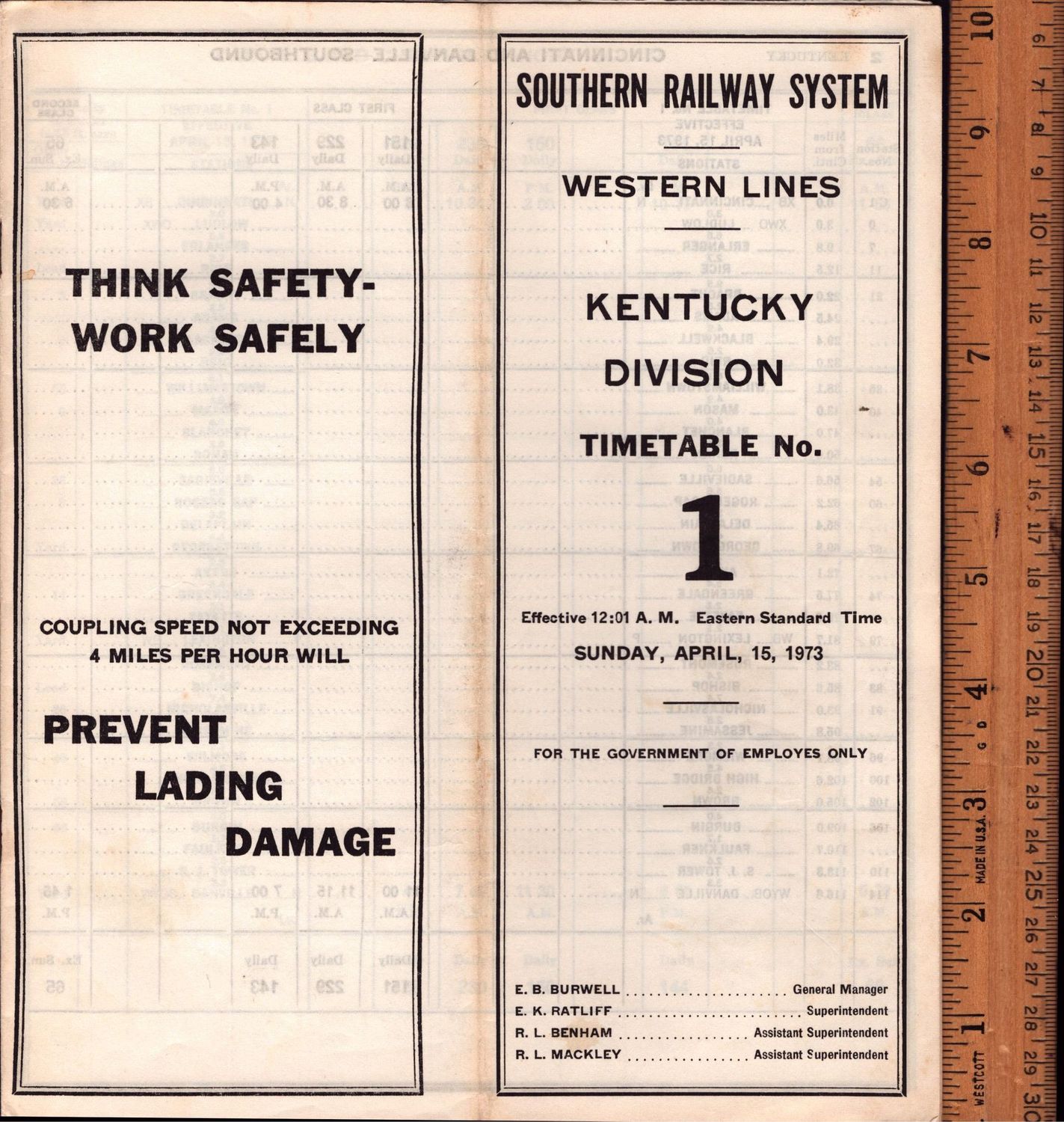 Southern Kentucky Division 1973