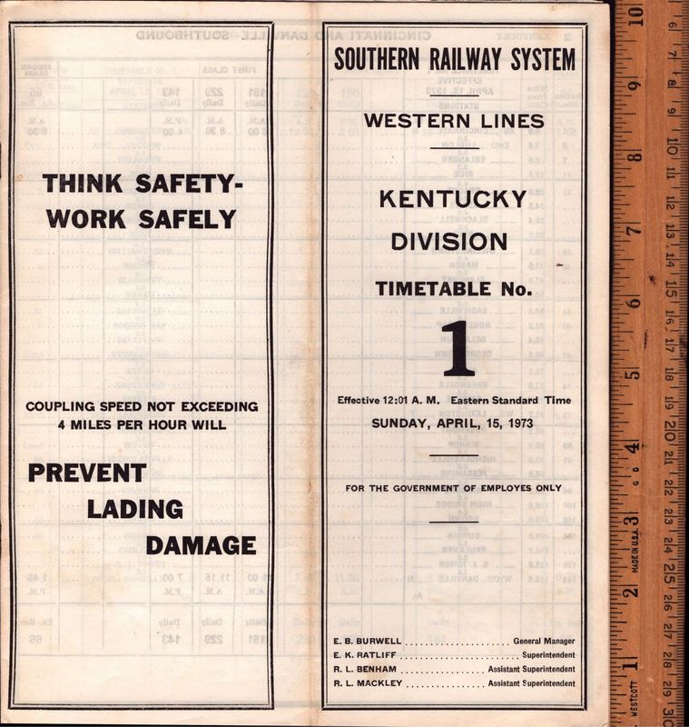Southern Kentucky Division 1973