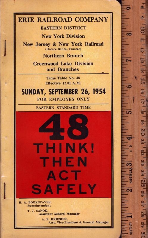 Erie Eastern District 1954