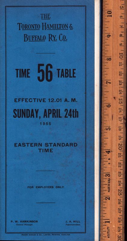 Toronto, Hamilton & Buffalo Railway 1955