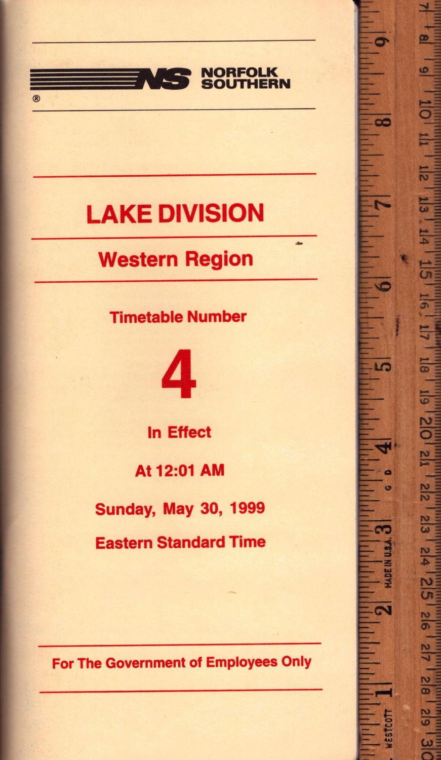 Norfolk Southern Lake Division 1999