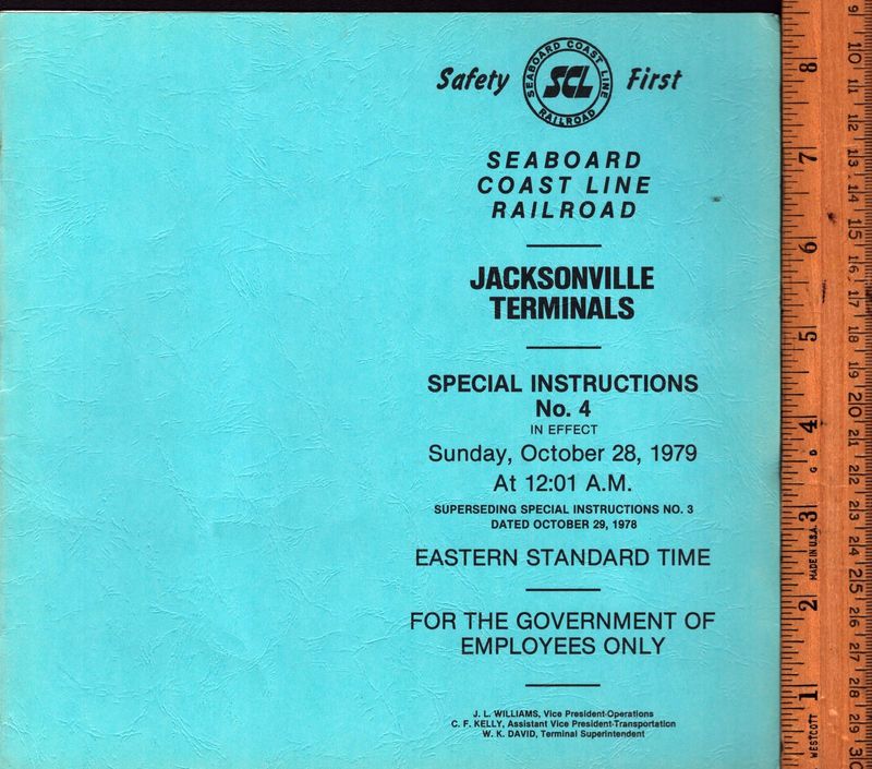 Seaboard Coast Line Jacksonville Terminals 1979