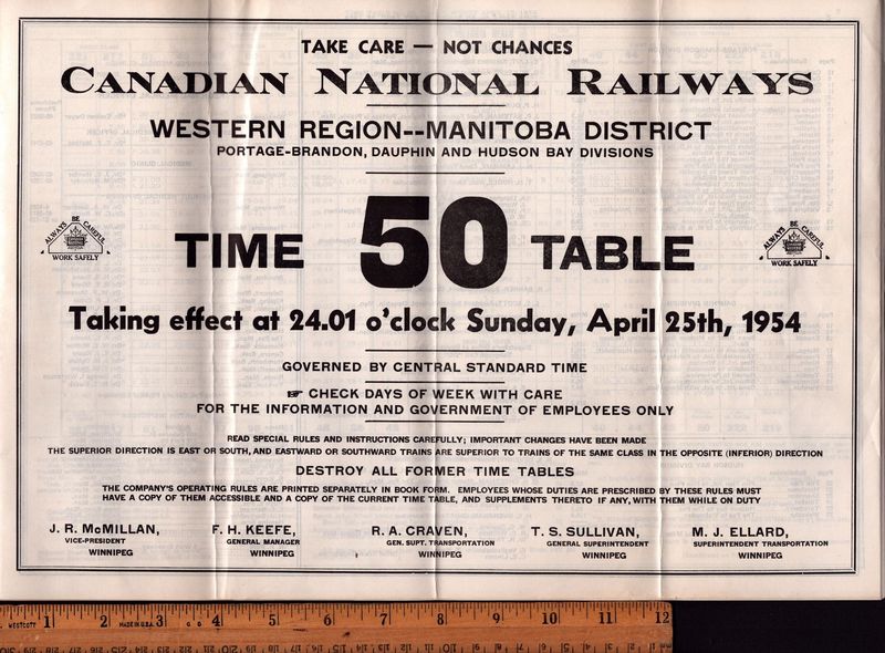 Canadian Nation Manitoba District 1954