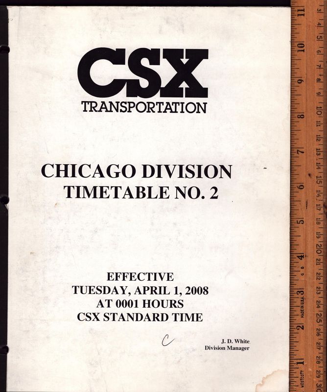 CSX Chicago Division 2008