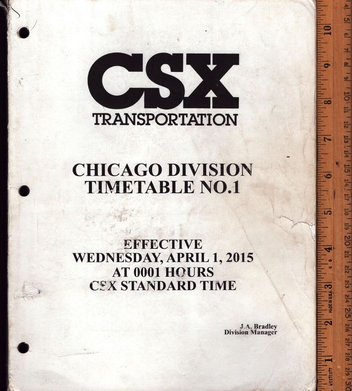 CSX Chicago Division 2015