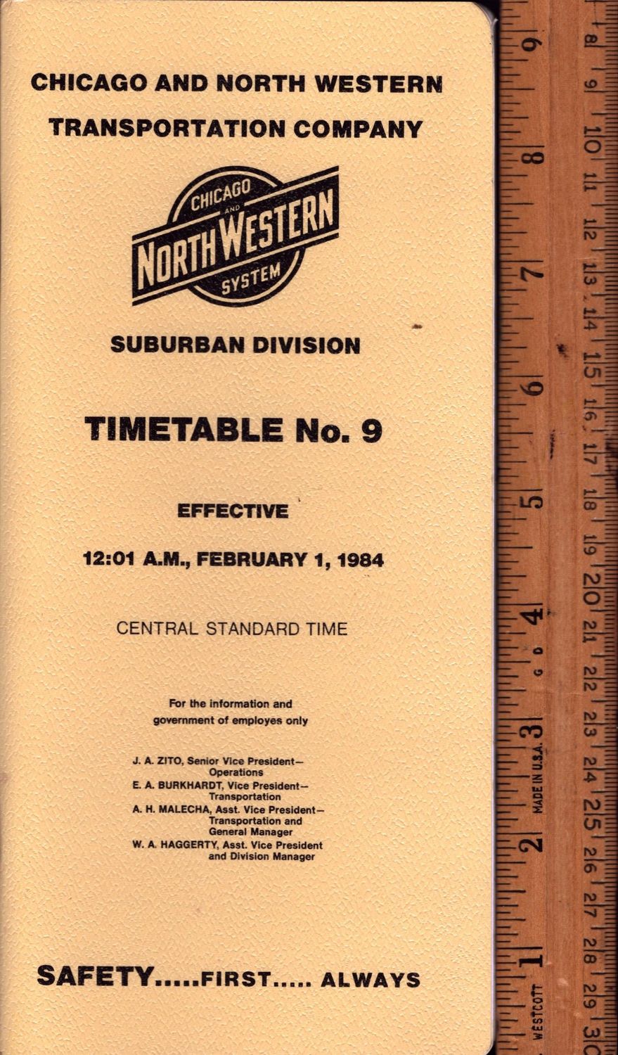 Chicago & North Western Suburban Division 1984