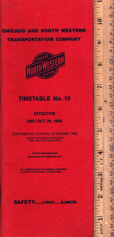 Chicago & North Western Transportation Co. 1989