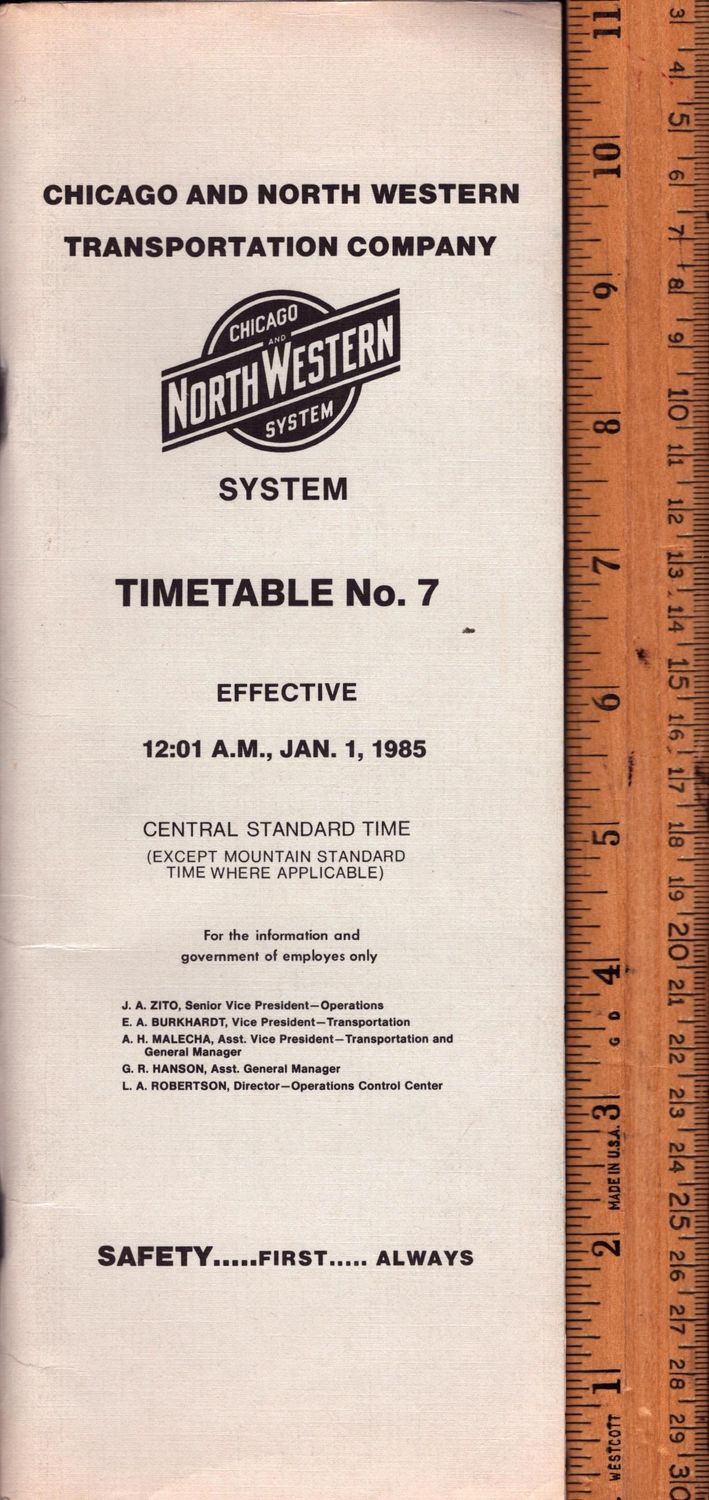 Chicago & North Western Transportation Co. 1985