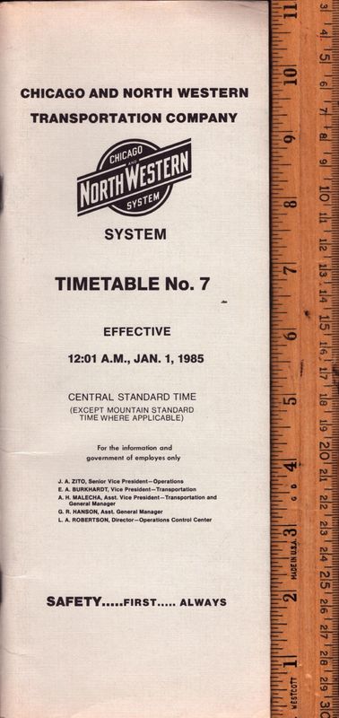 Chicago & North Western Transportation Co. 1985