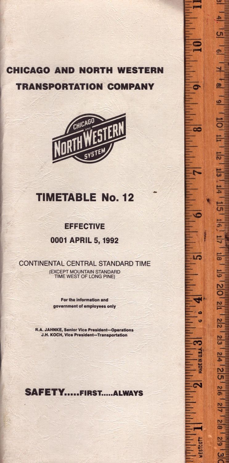 Chicago & North Western Transportation Co. 1992