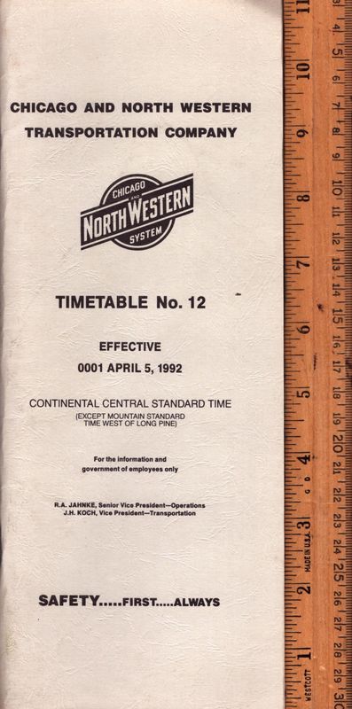 Chicago & North Western Transportation Co. 1992