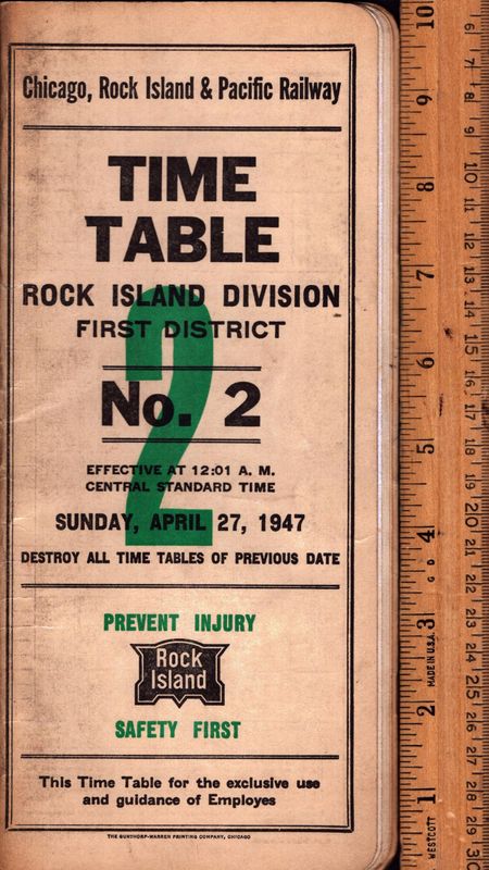 Rock Island Rock Island Division 1947