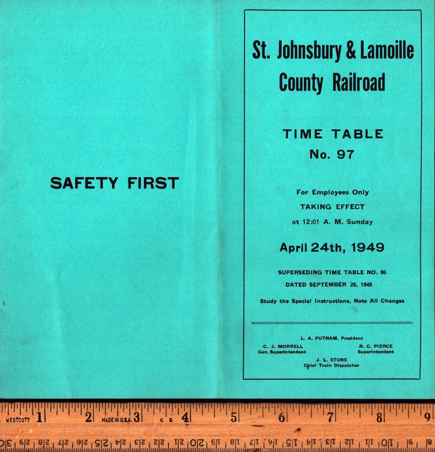 St. Johnsbury & Lake Champlain Railroad 1944