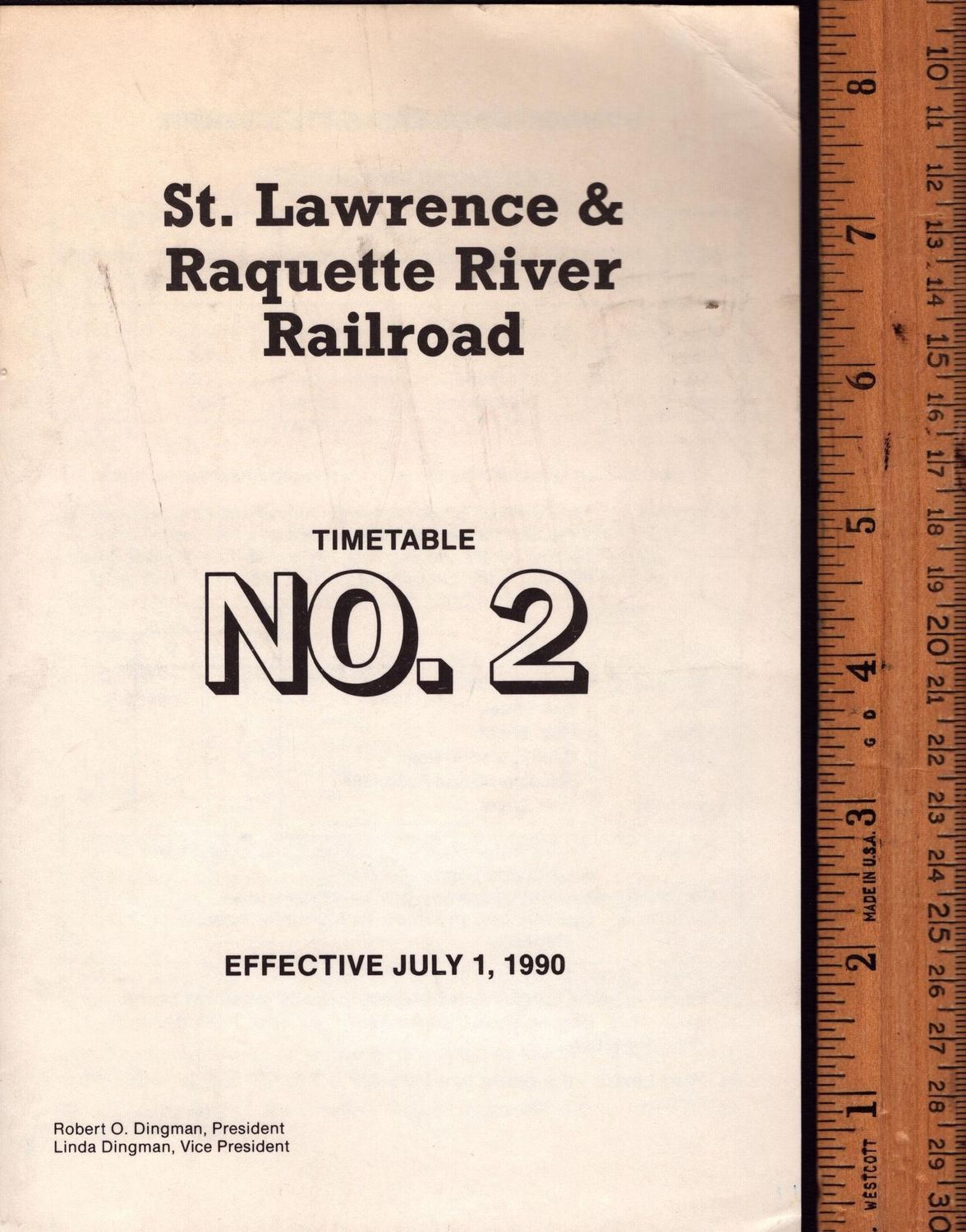 St. Lawrence & Raquette River Railroad 1990