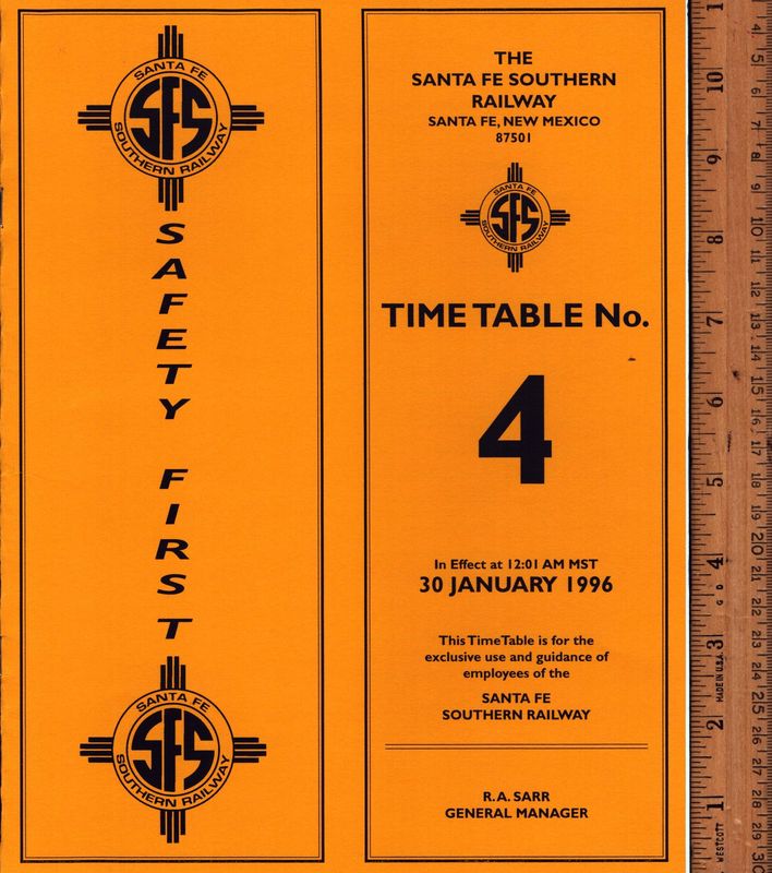 Santa Fe Southern Railway 1996