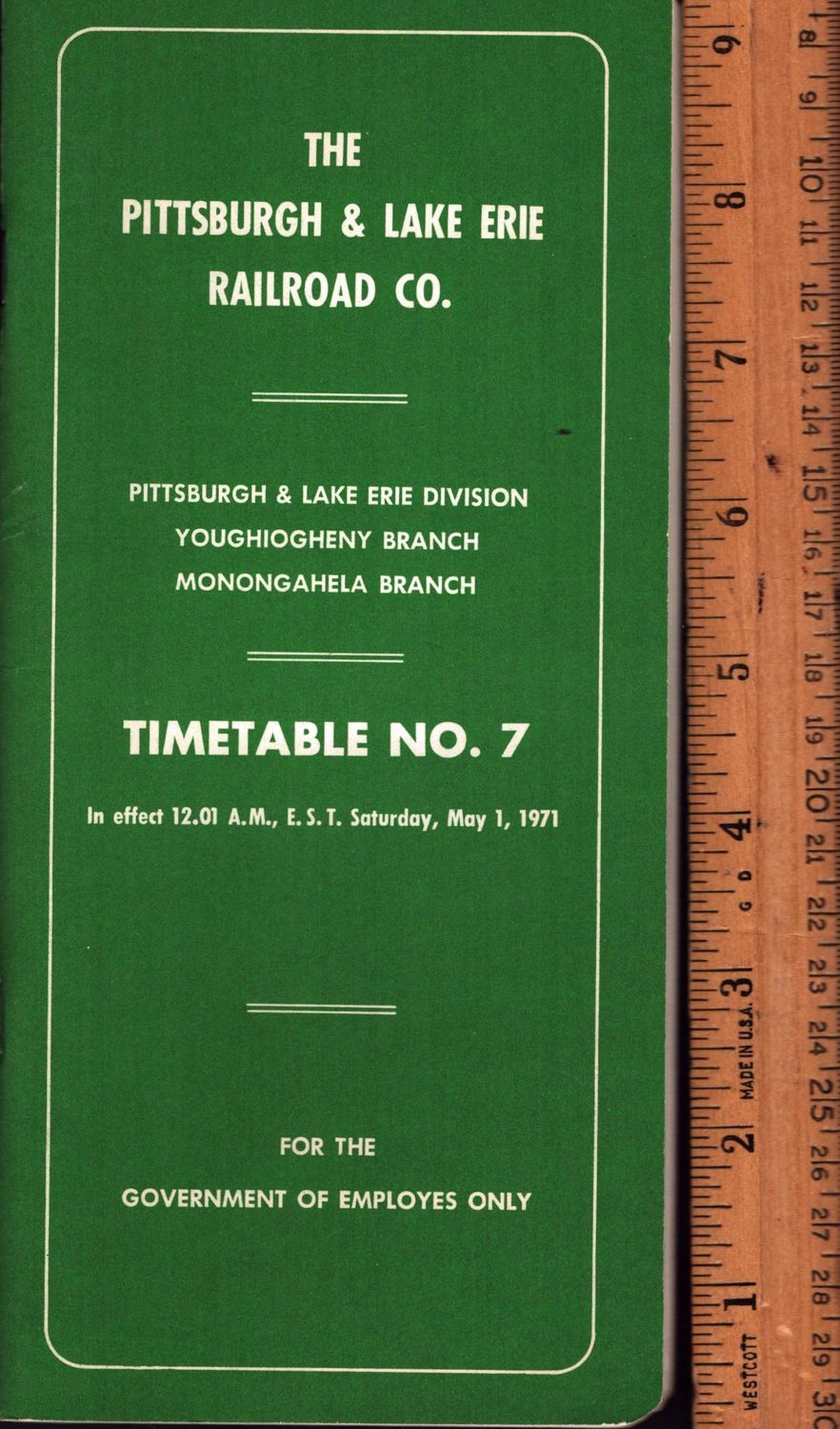 Pittsburgh & Lake Erie Railroad 1971