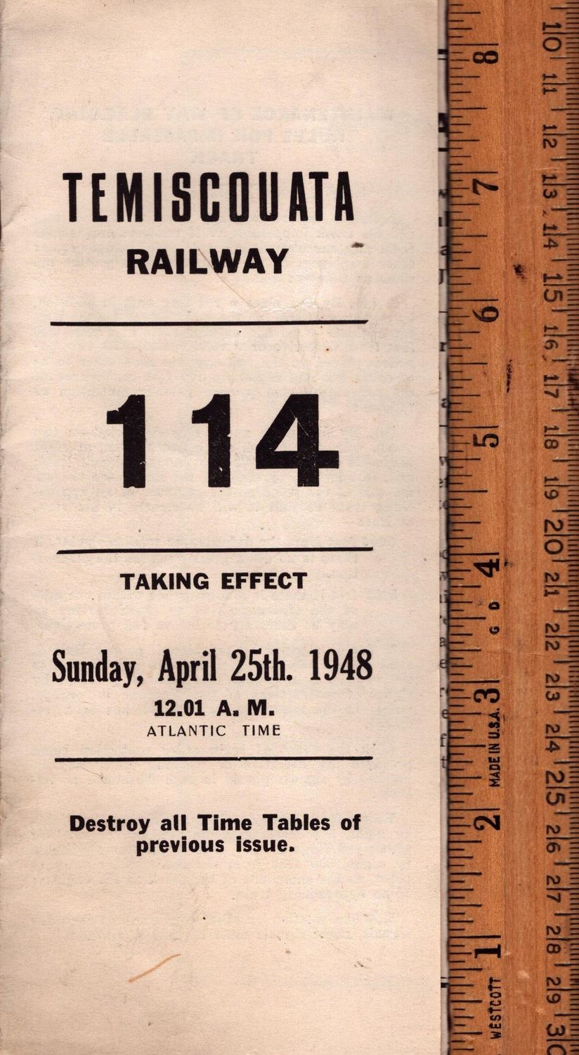 Temiscouata Railway 1948