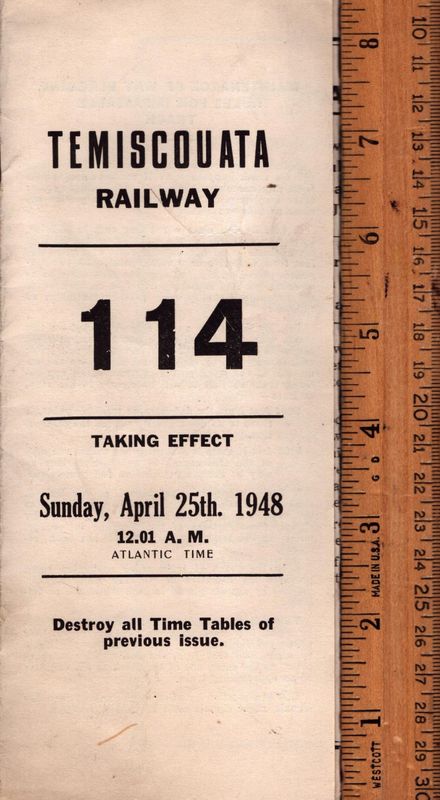 Temiscouata Railway 1948