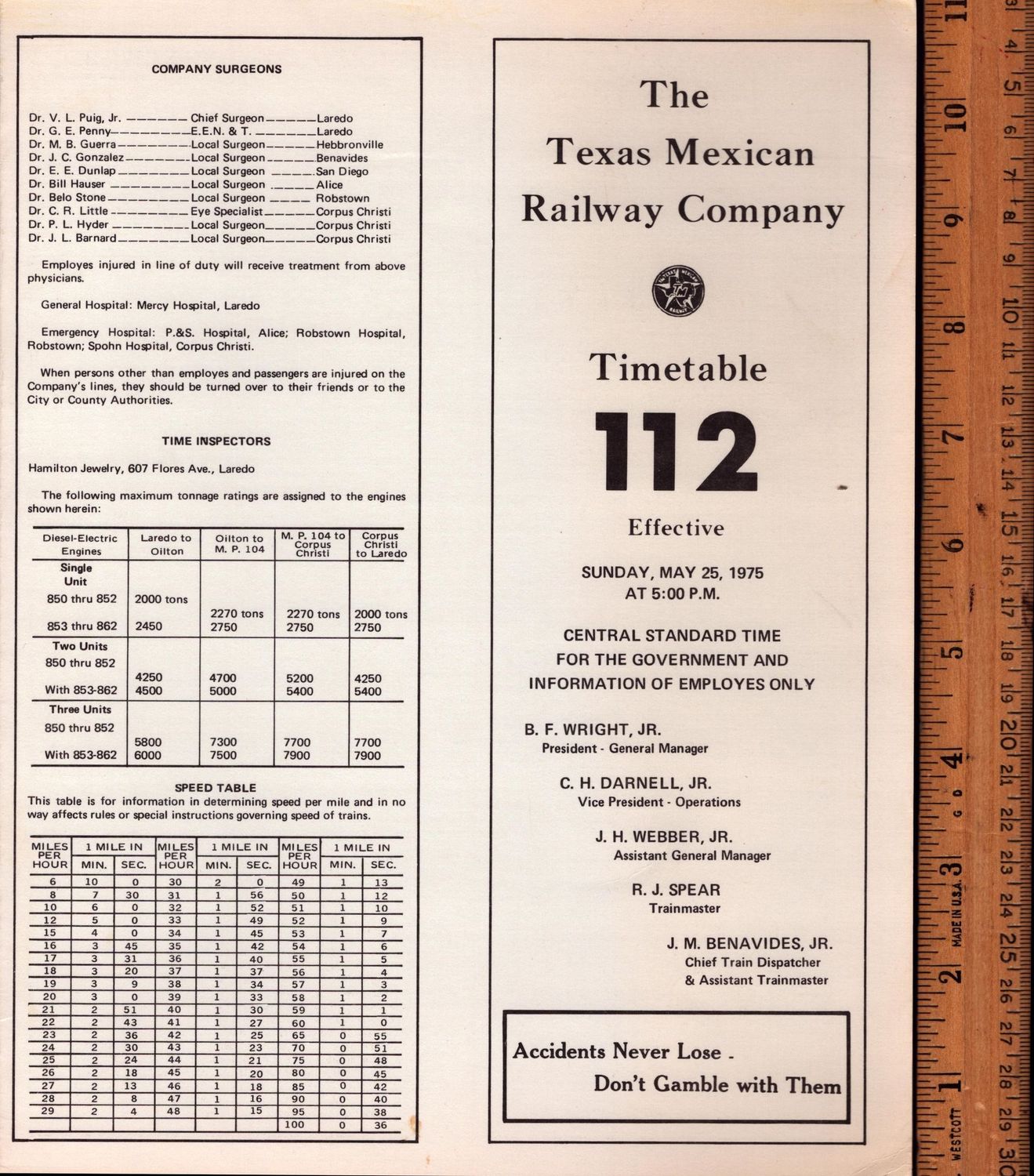 Texas Mexican Railway 1975