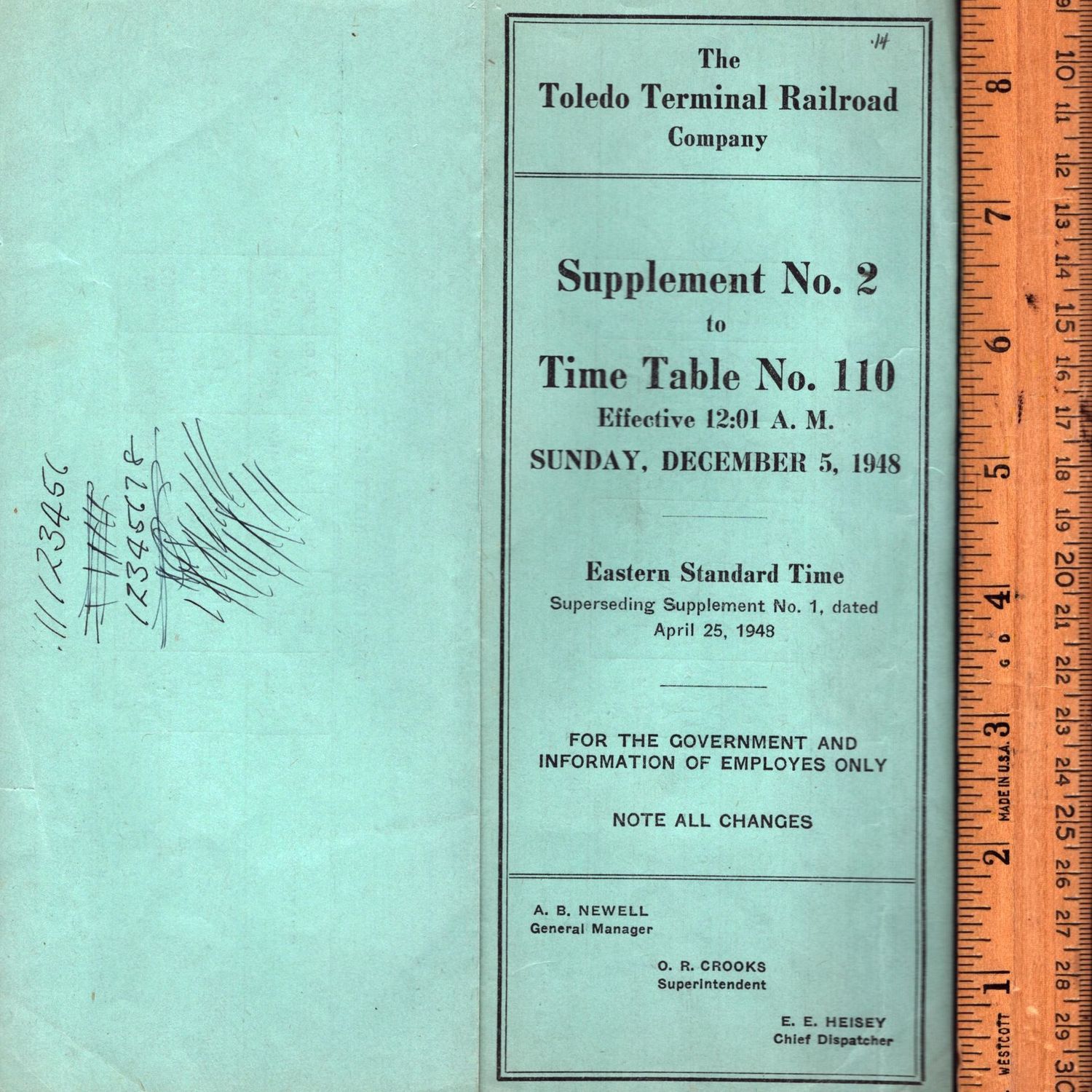 Toledo Terminal Railroad 1948