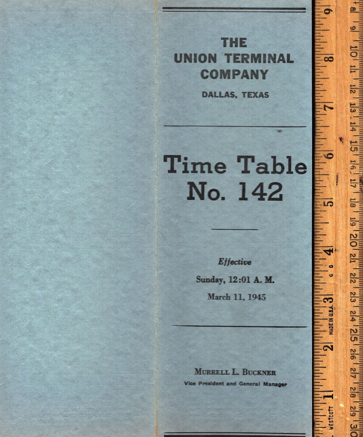 Union Terminal Company Dallas, TX 1945