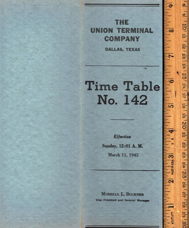 Union Terminal Company Dallas, TX 1945