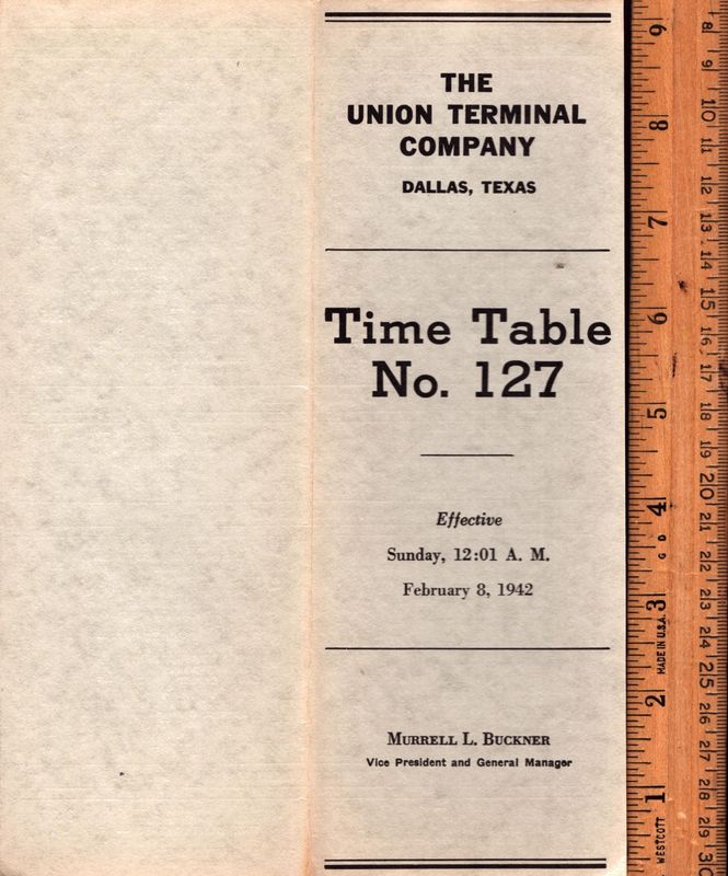 Union Terminal Company Dallas, TX 1942
