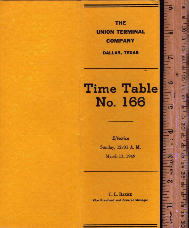 Union Terminal Company Dallas, TX 1949