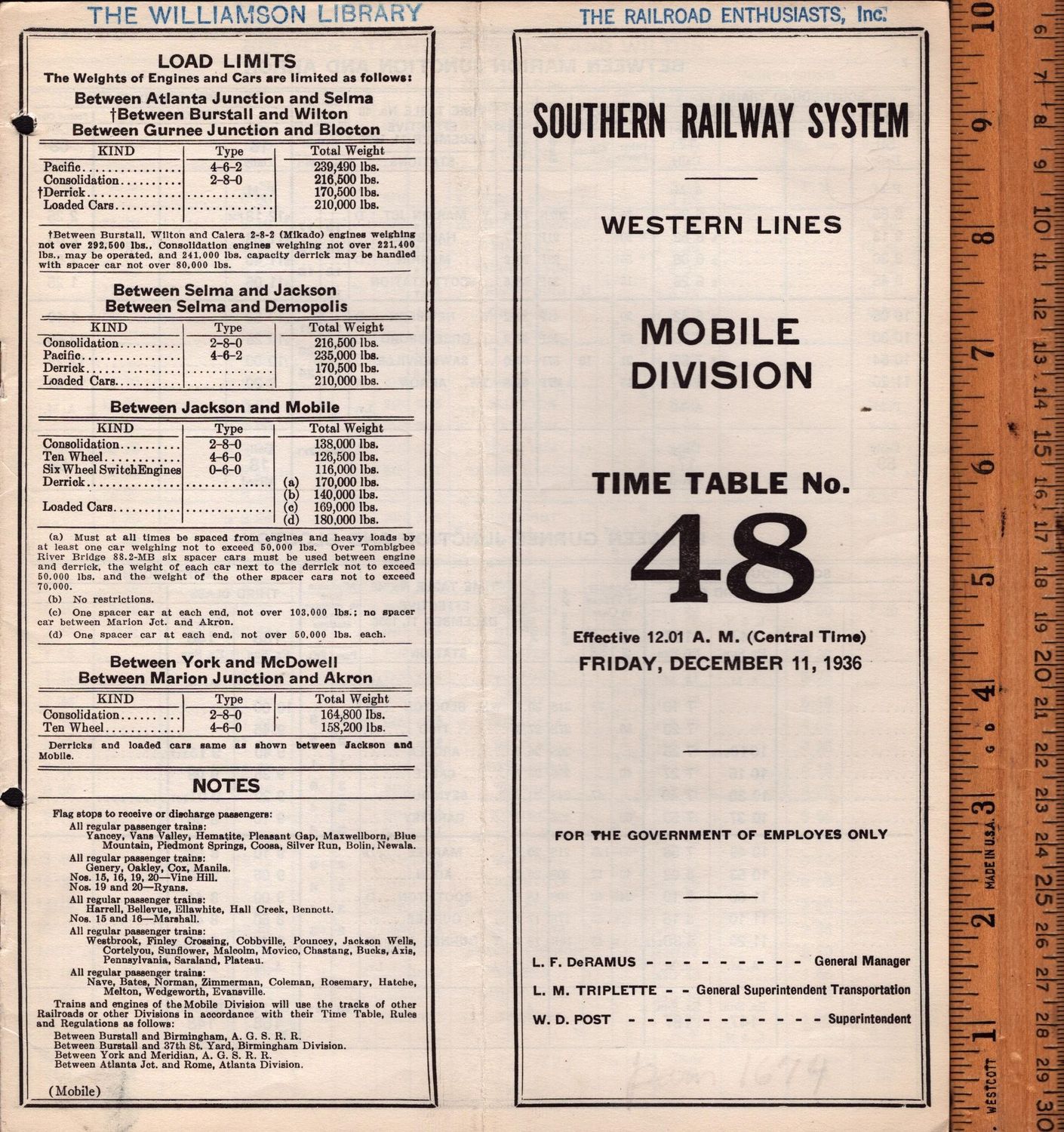 Southern Mobile Division 1936