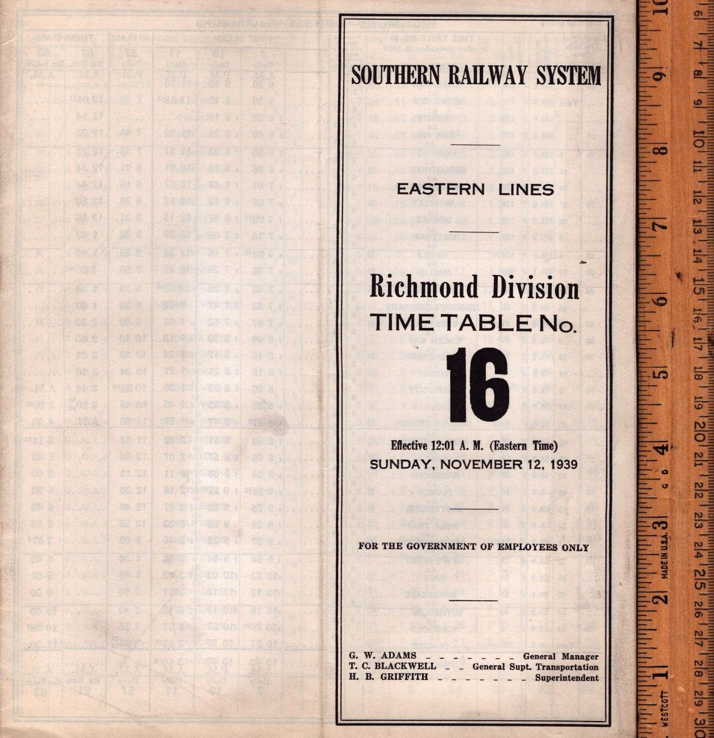 Southern Richmond Division 1939