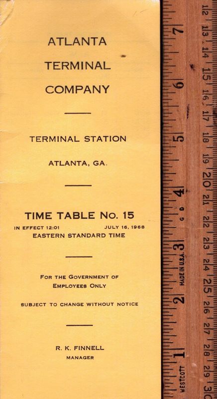 Atlanta Terminal Company 1968