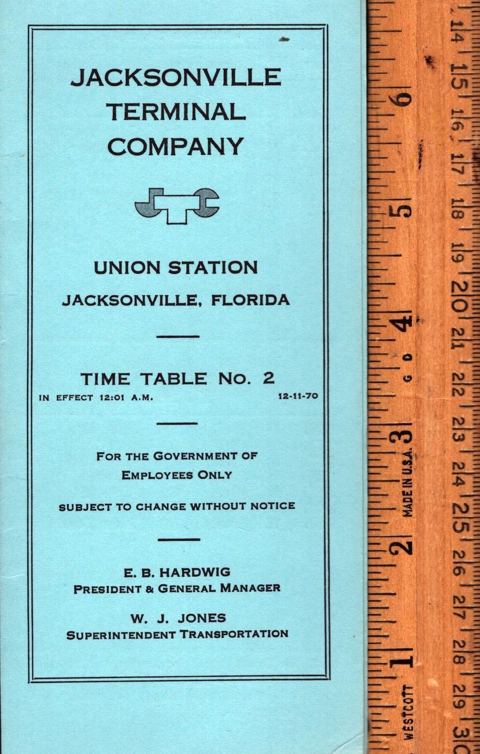 Jacksonville (FL) Terminal Company 1970