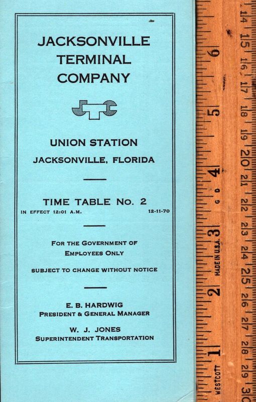 Jacksonville (FL) Terminal Company 1970