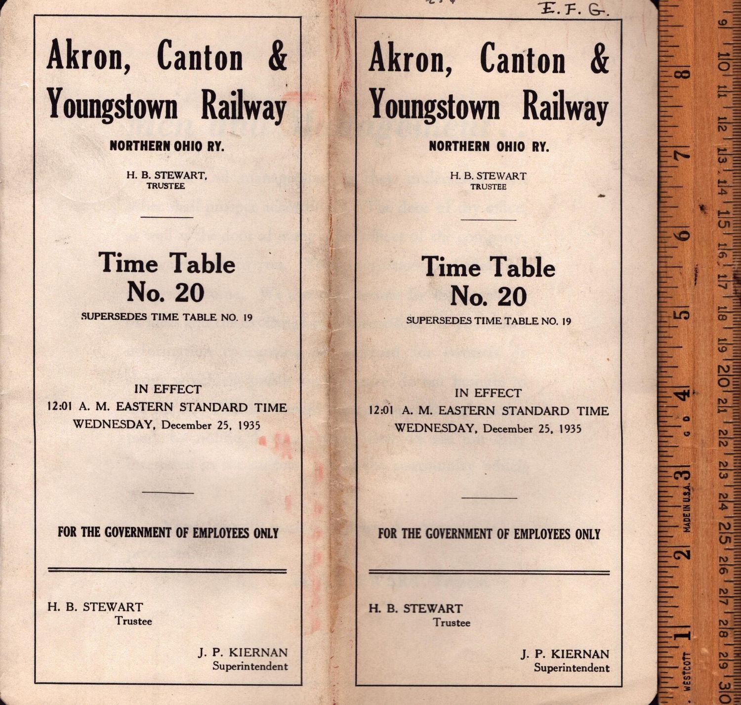 Akron, Canton & Youngstown Railway 1935