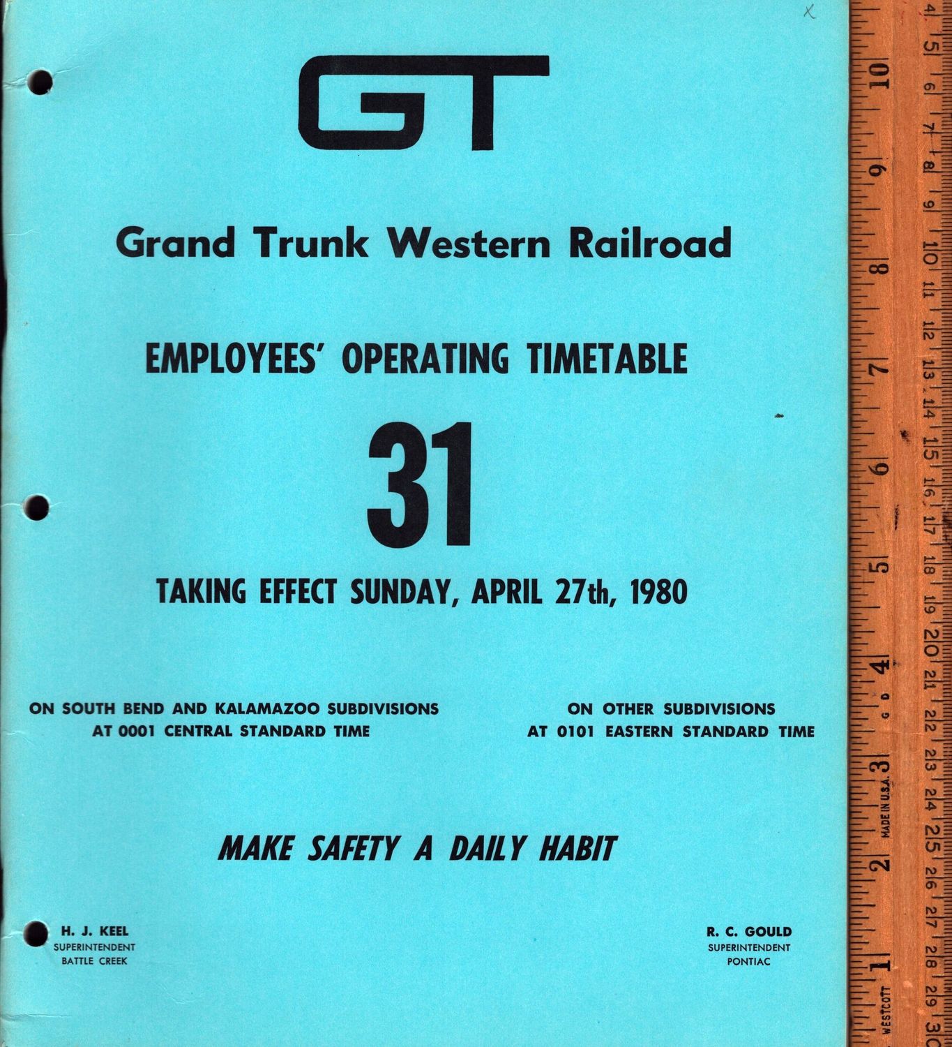 Grand Trunk Western Railroad 1980