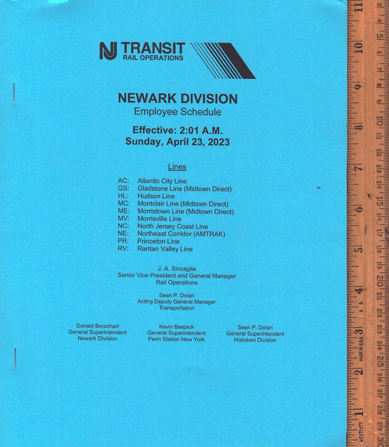 NJ Transit Newark Division 2023