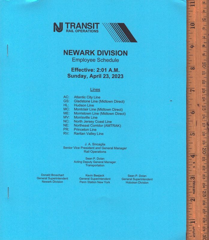 NJ Transit Newark Division 2023