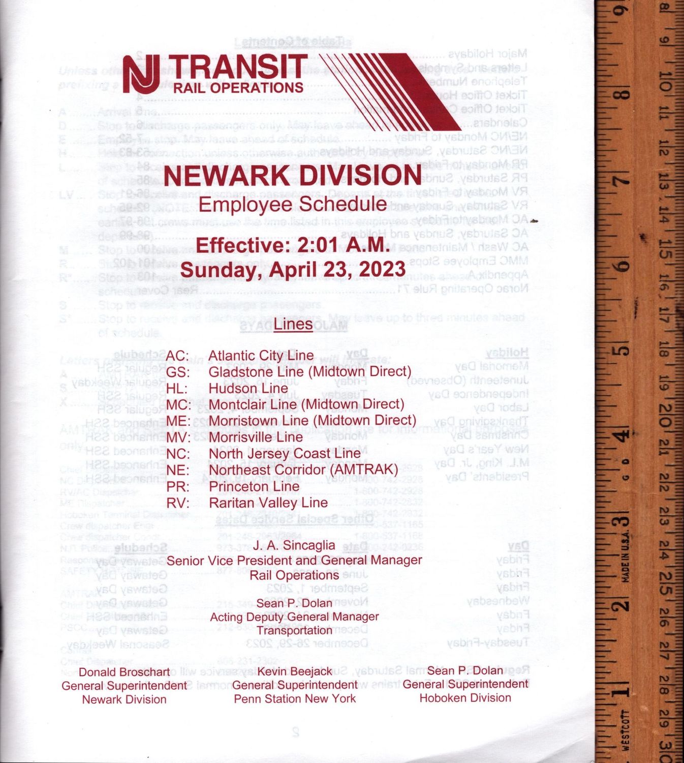 NJ Transit Newark Division 2023