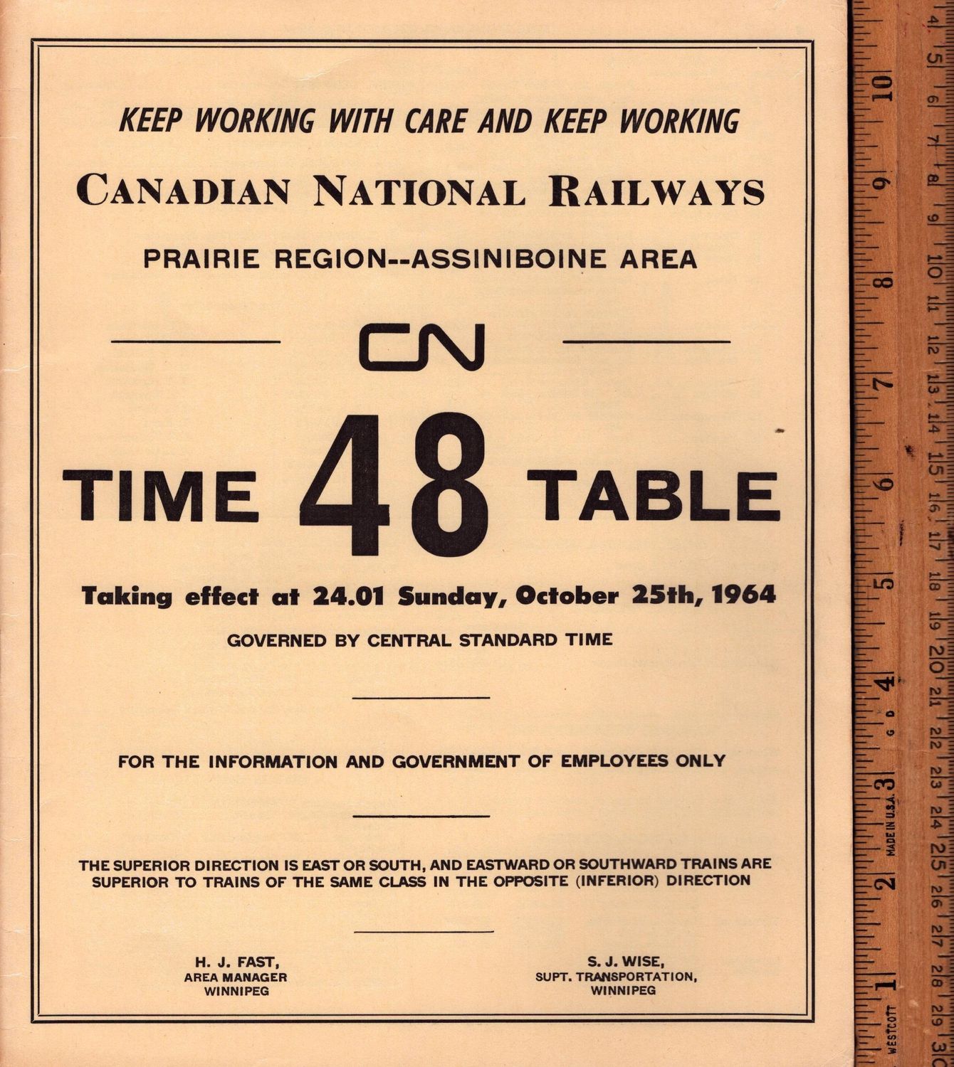 Canadian National Assiniboine Area 1964