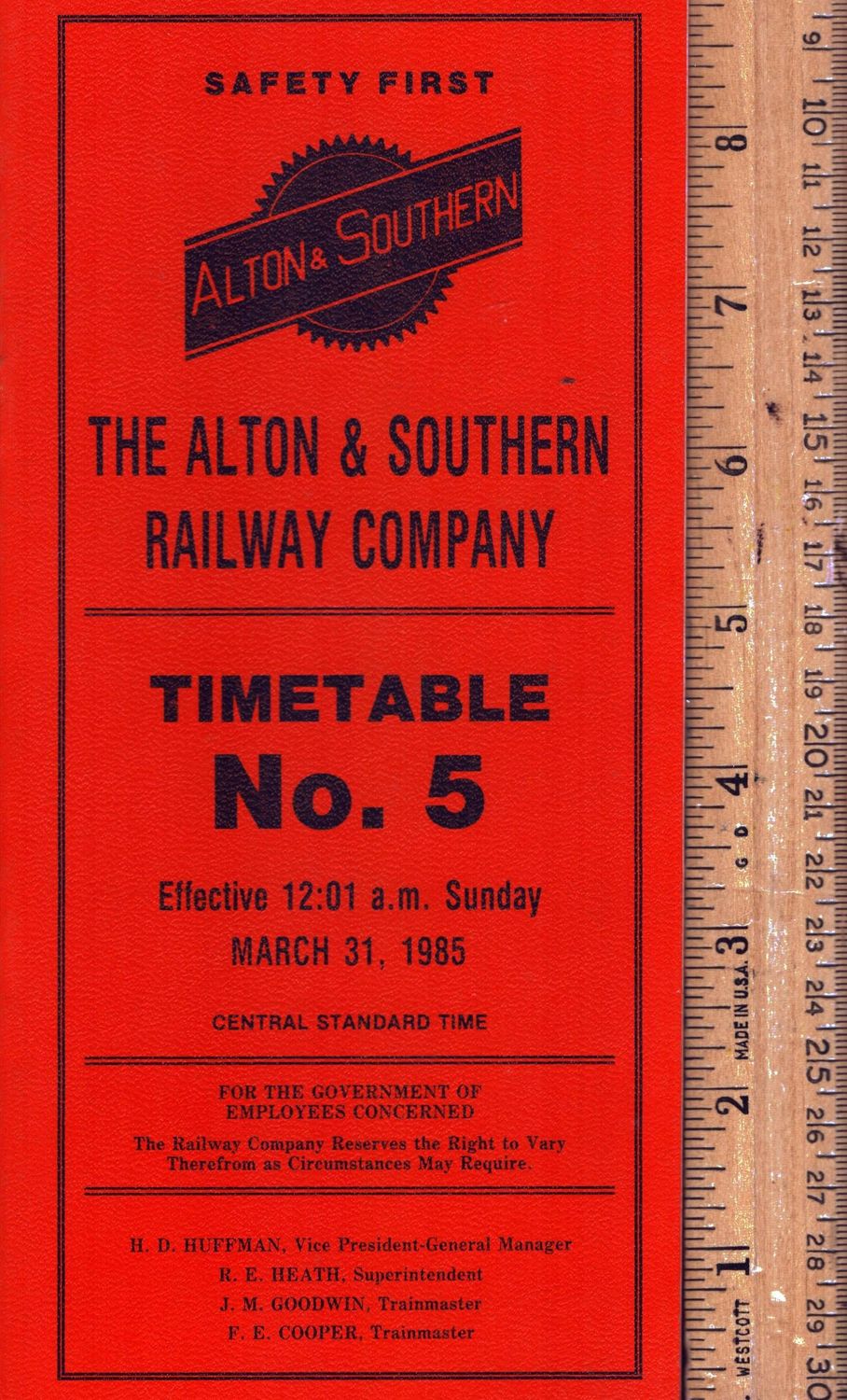 Alton & Southern Railway 1985
