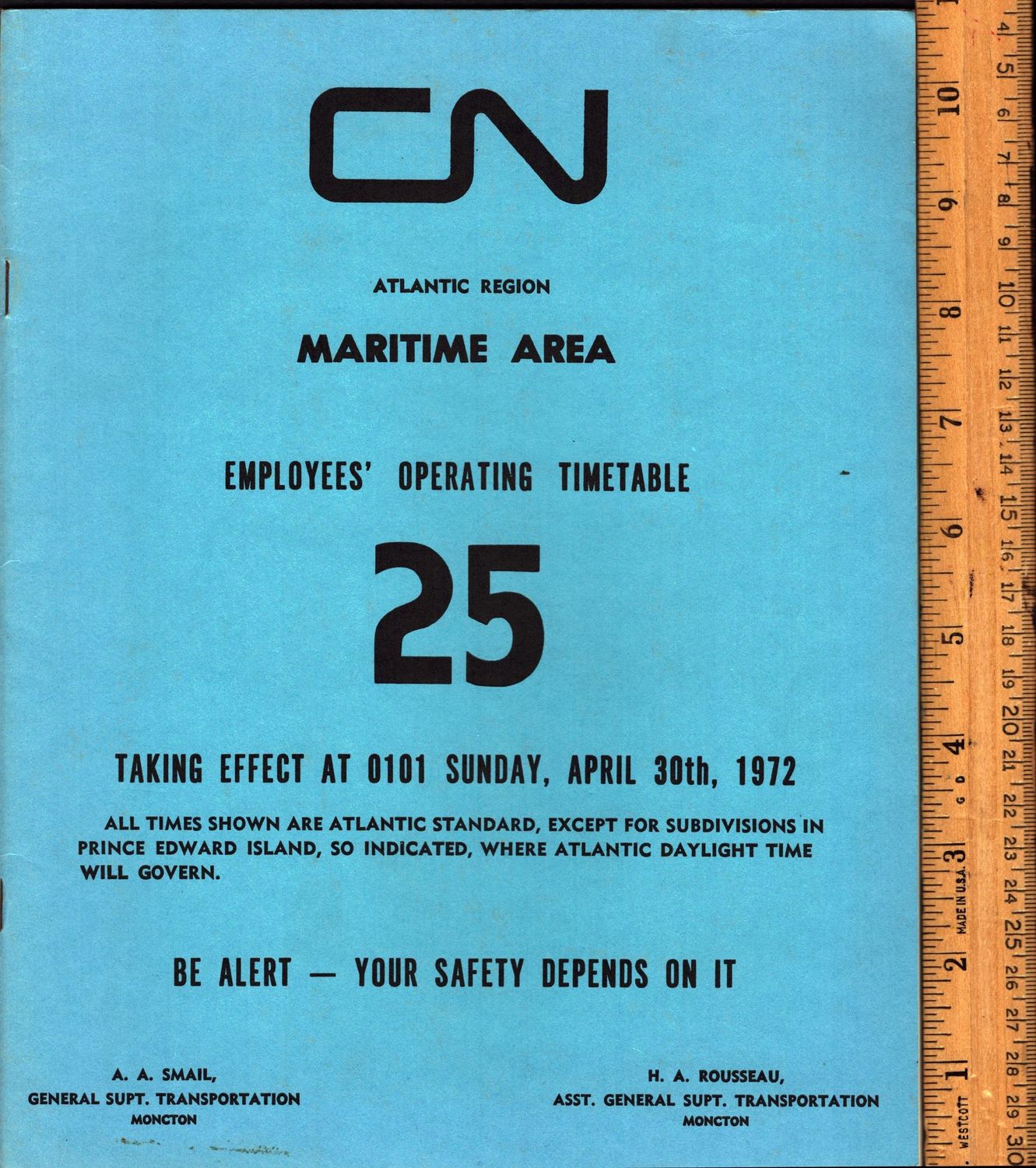 Canadian National Maritime Area 1972