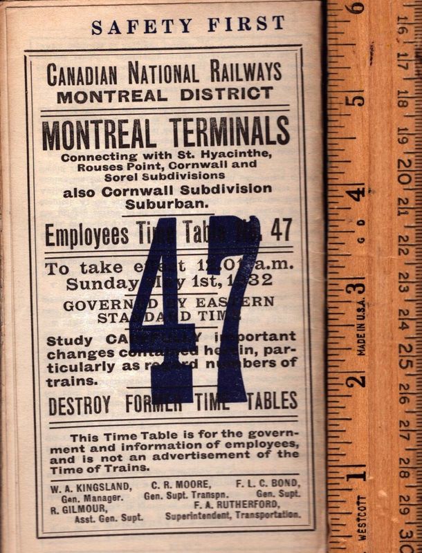 Canadian National Montreal Terminals 1932