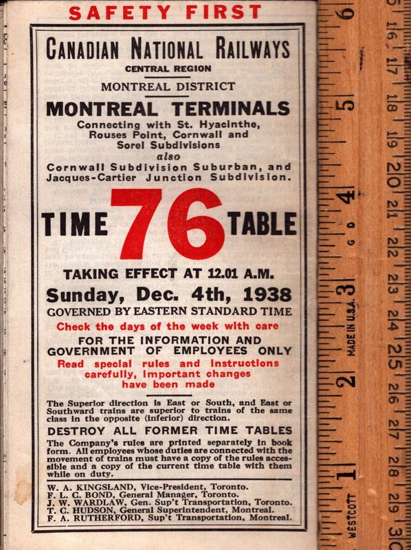 Canadian National Montreal Terminals 1938