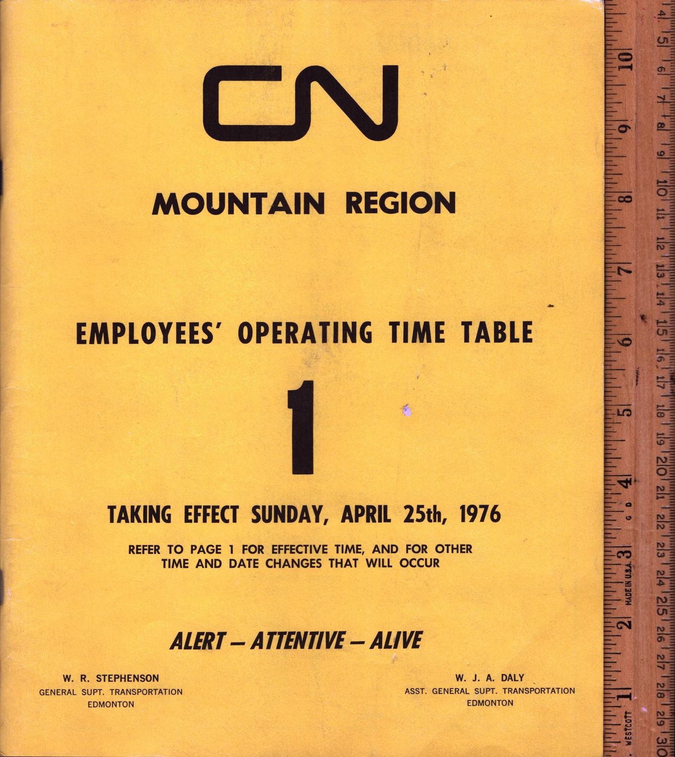 Canadian National Mountain Region 1976