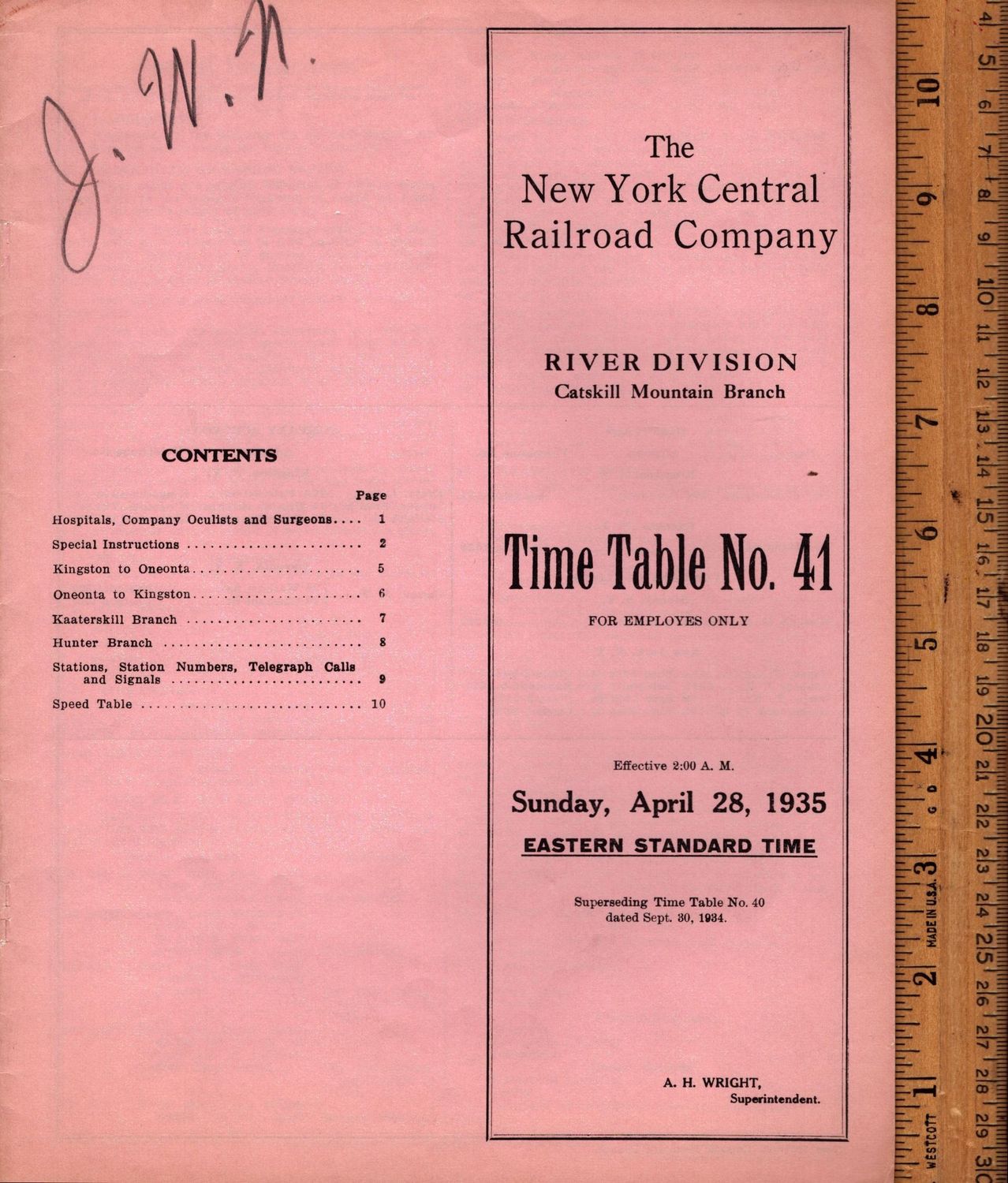 New York Central Catskill Mountain Branch 1935