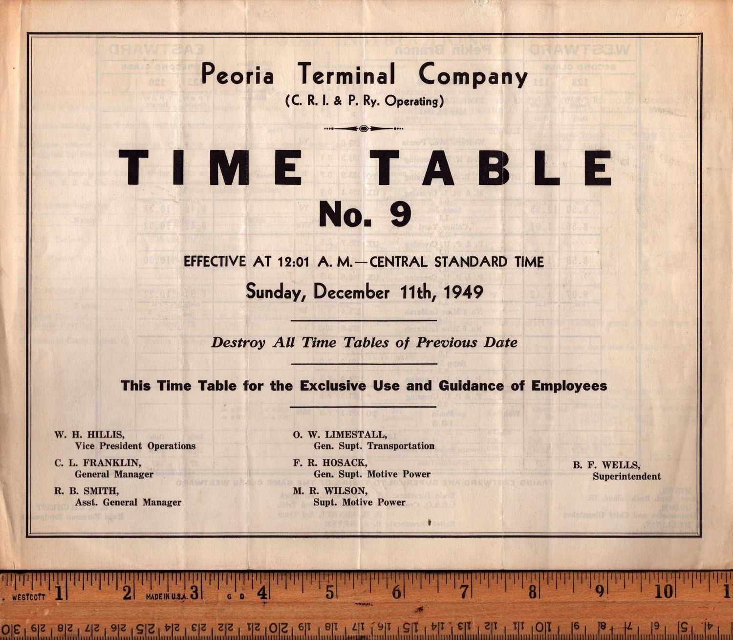 Peoria Terminal Company 1949