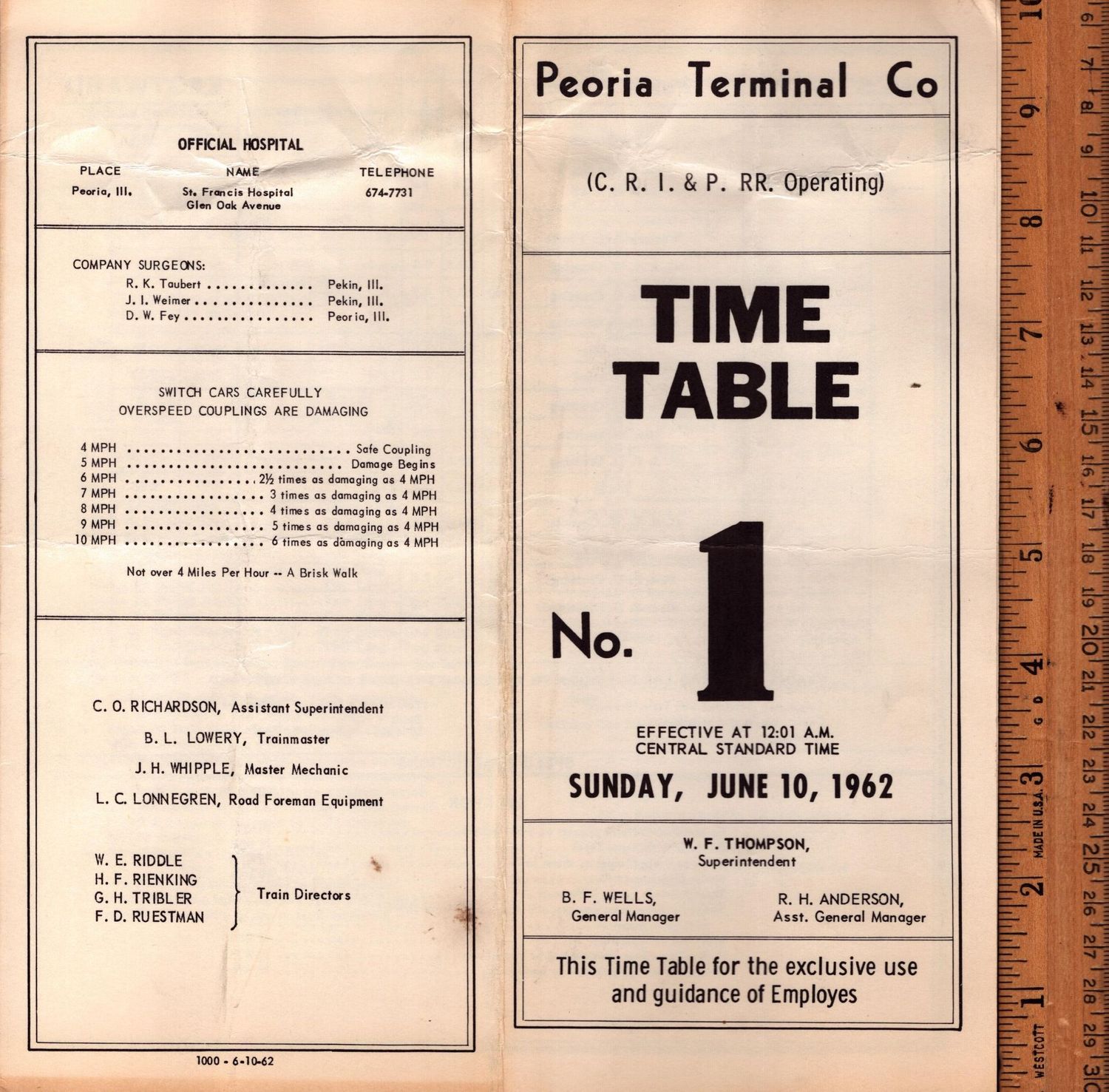 Peoria Terminal Company 1962