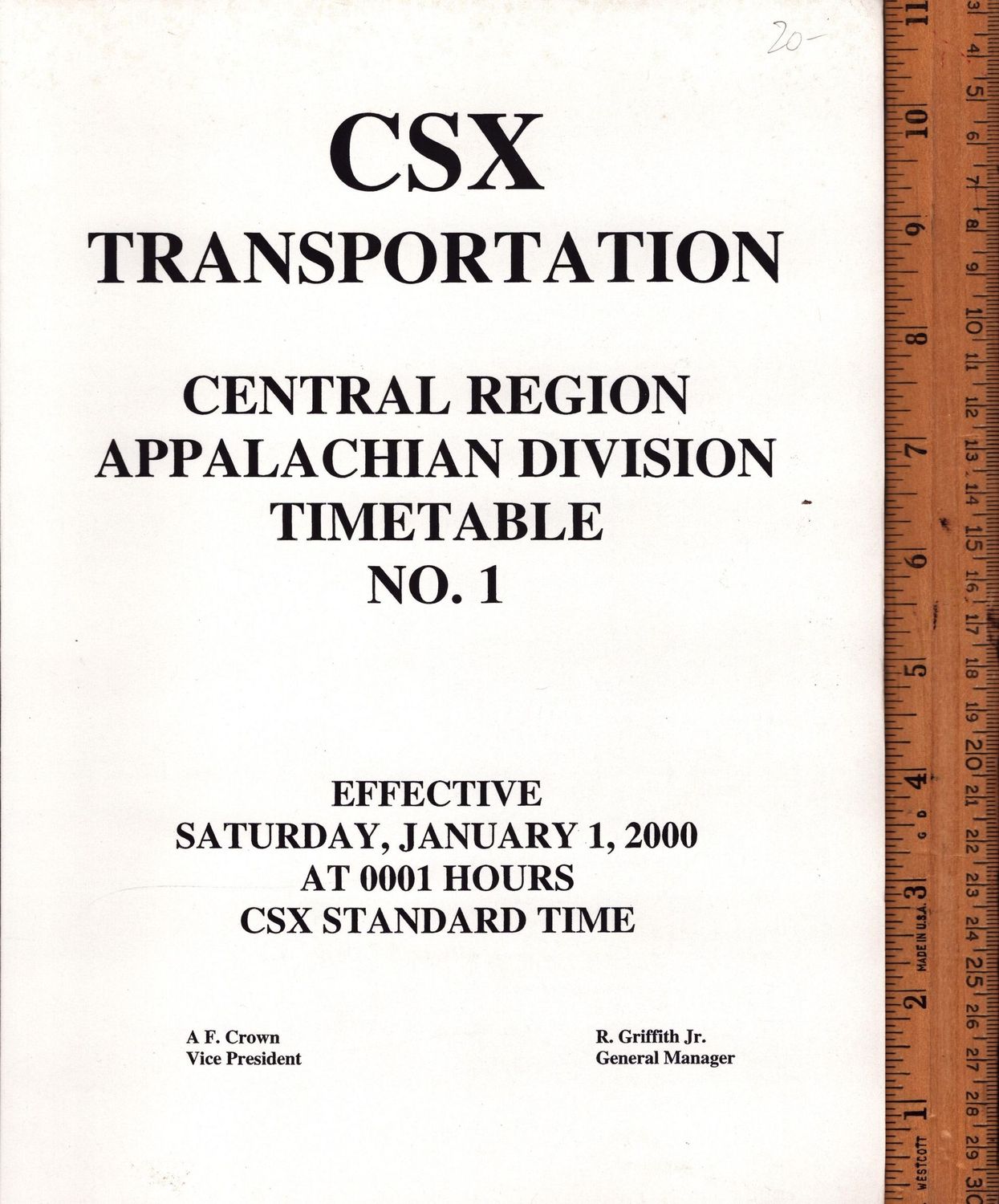 CSX Appalachian Division 2000
