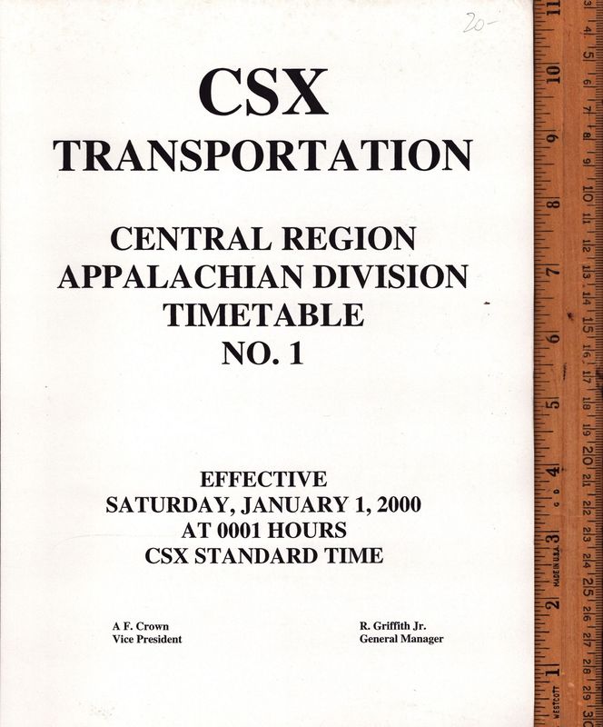 CSX Appalachian Division 2000
