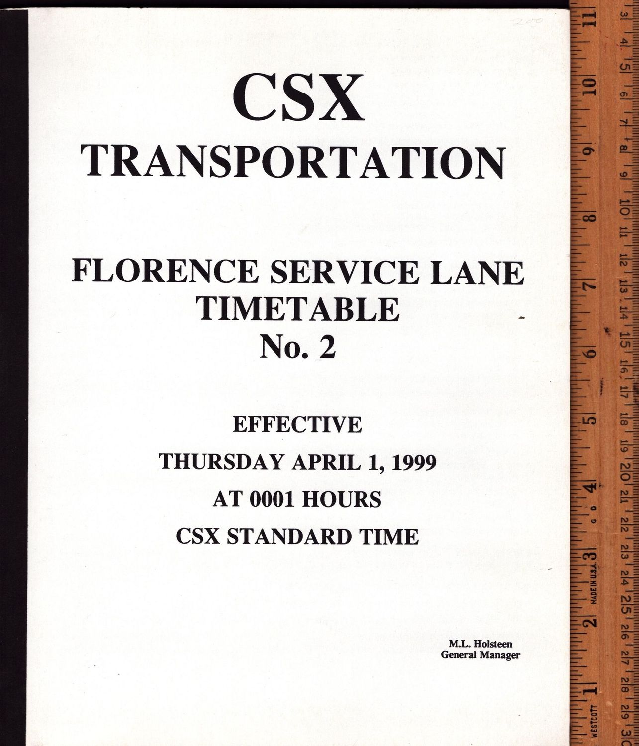 CSX Florence Service Lane 1999